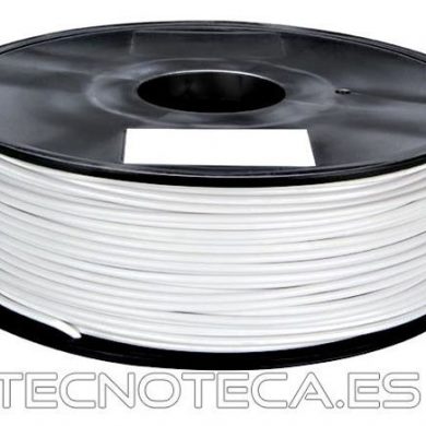 PLA175W1. Filamento PLA 1,75 mm blanco 1Kg.