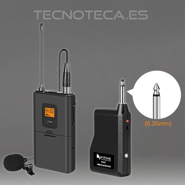 Kit microfono de petaca INALAMBRICO UHF 20 C