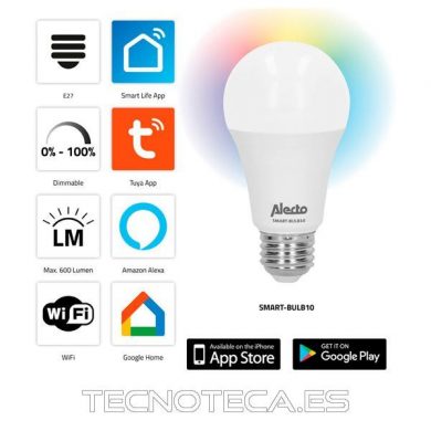 DOM001. BOMBILLA LED WIFI 6W MULTICOLOR
