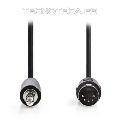 CAGP20100BK20. CABLE JACK 3,5 a DIN 5 2 metros