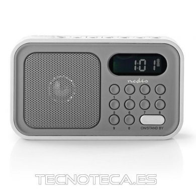 RDFM2200WT. RADIO DESPERTADOR 2.1W GRIS