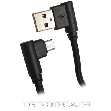 Cable USB macho a micro USB 1.5m 90º 0783L