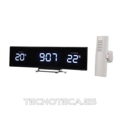 RELOJ TEMPERATURA INT. Y EXTERIOR. WC222