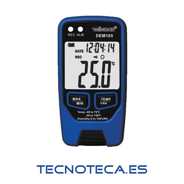 DATALOGGER TEMPERATURA HUMEDAD. DEM105