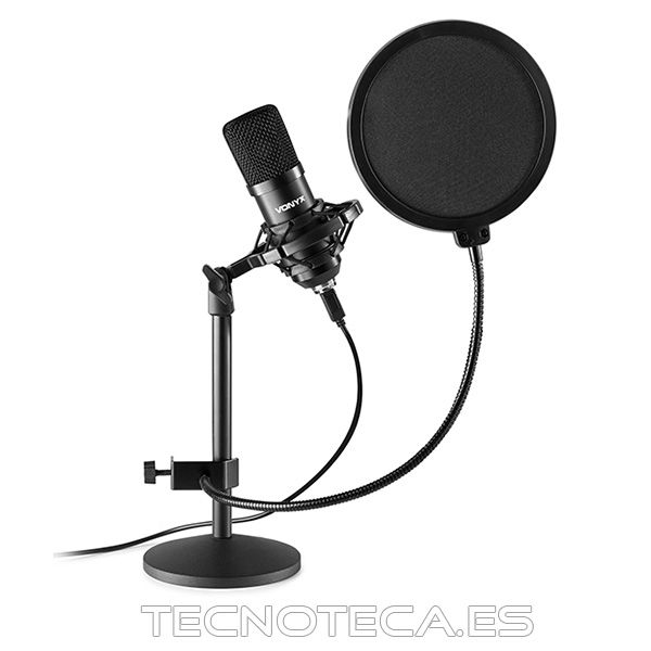MICROFONO POR USB SET BLACK STUDIO