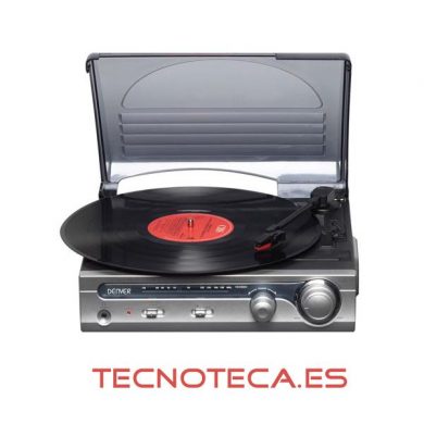 TOCADISCOS CON RADIO DISEÑO RETRO. DV-30104
