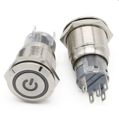 Pulsador 19mm con LED IP68