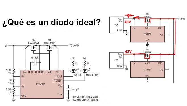 Diodo ideal o activo SOLAR de 80V 50A PCB - Imagen 3