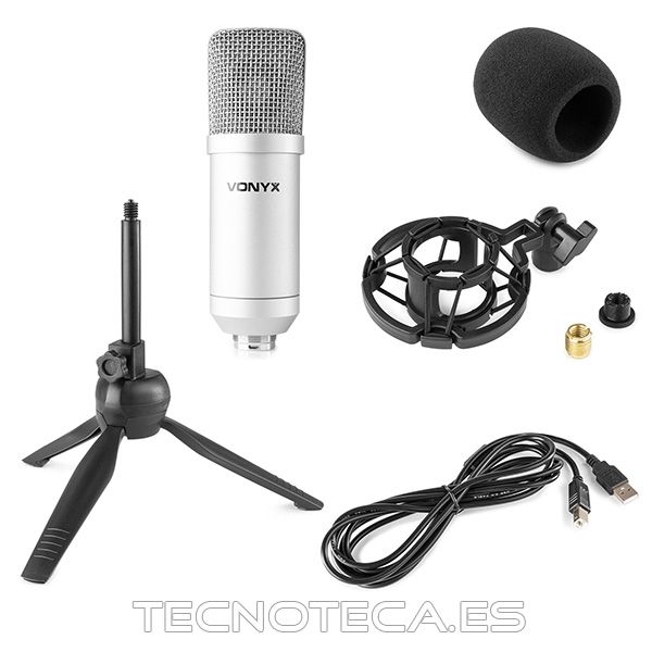 MICROFONO POR USB SET BLACK STUDIO