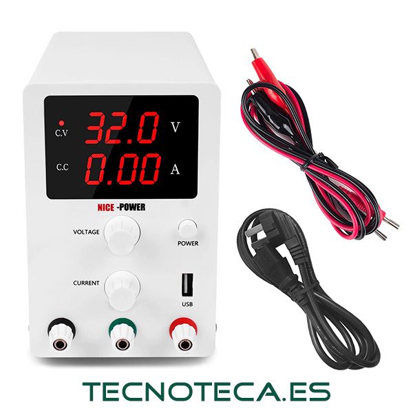 FUENTE DE LABORATORIO LED 30 VOLTIOS
