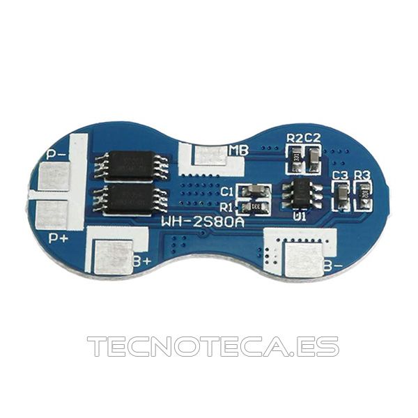 BMS 2S 4A. CARGADOR DE BATERIAS 18650 PCB