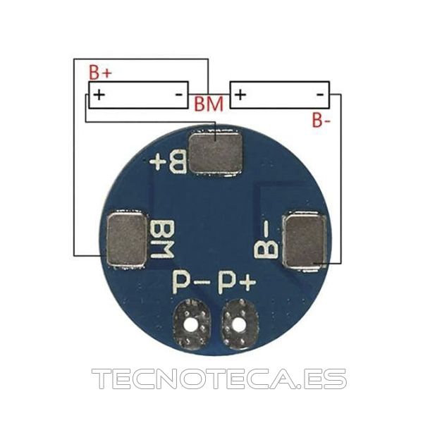 Cargador de baterias 2S 5A para 18650