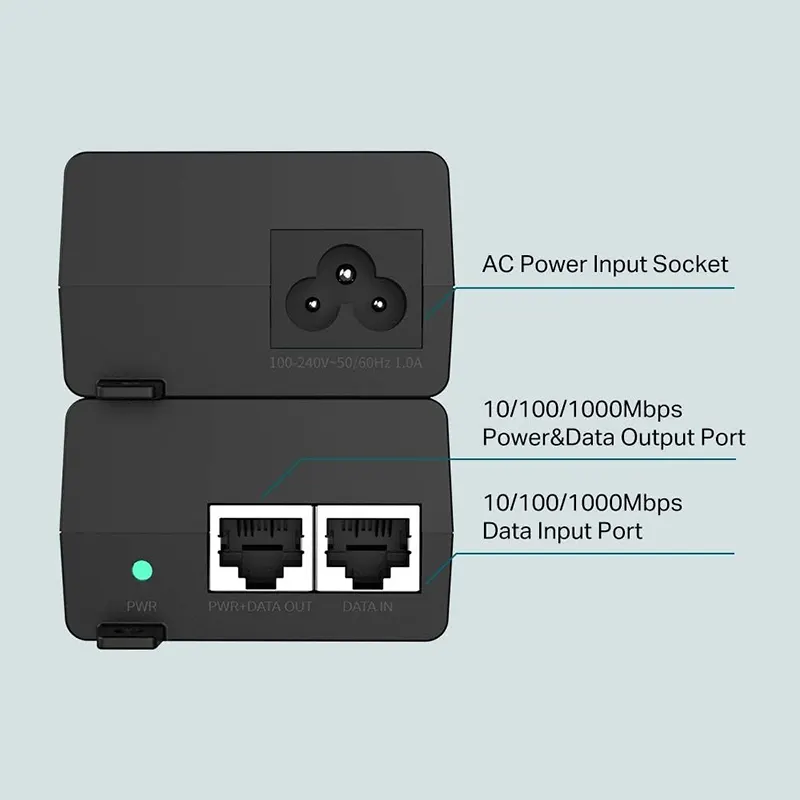 TL-POE160S. Inyector PoE para 100 metros 230VAC - Imagen 3