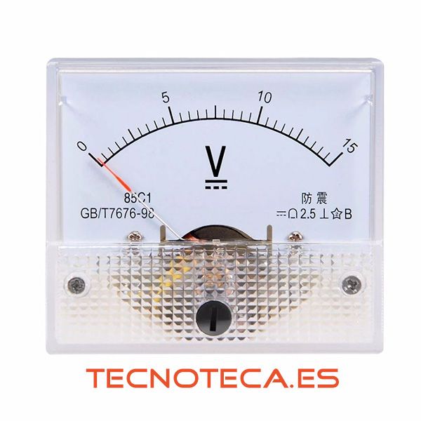 Voltimetro de panel 15VDC