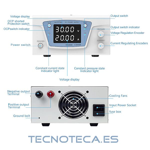 LABPS3030SM2. Fuente de laboratorio 0 a 30V 30A - Imagen 2