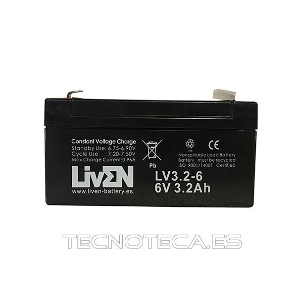 BATERIA DE PLOMO DE 6VOLTIOS