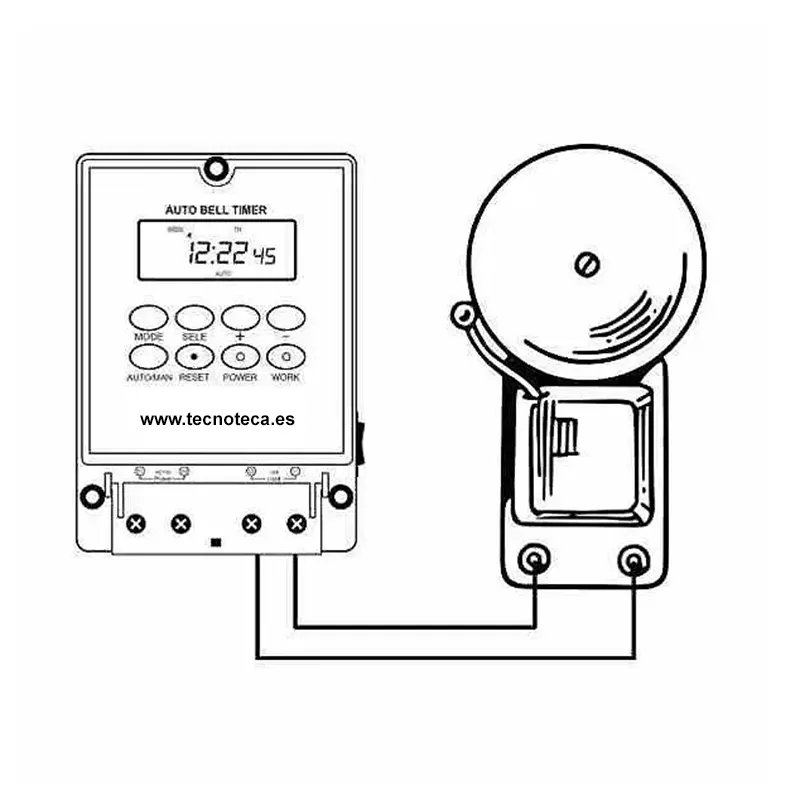 RELOJ PROGRAMADOR PARA SIRENAS
