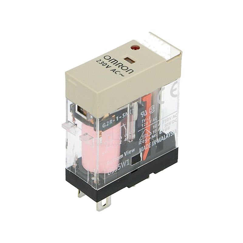 Relé 230VAC 10A 1AC ENCHUFABLE