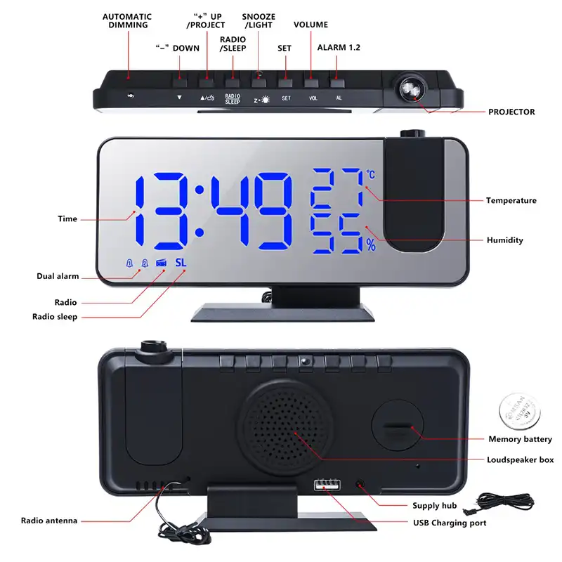 Radio reloj despertador