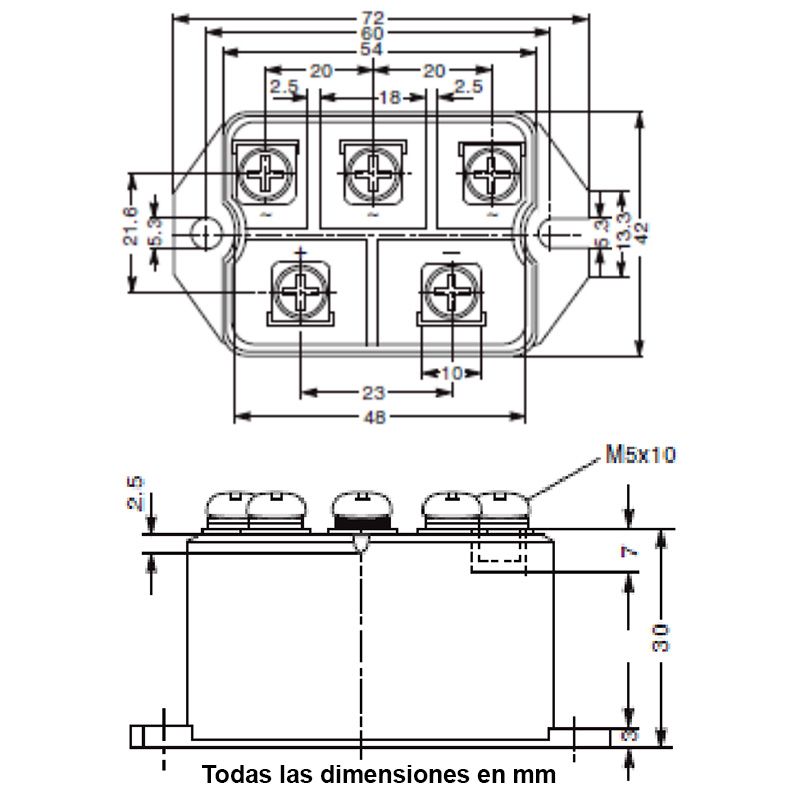 RECTIFICADOR MDS60A O 100A