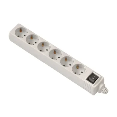 MEL248. Regleta alimentación Schuko sin cable