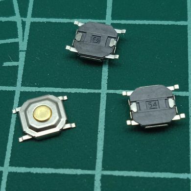 Pulsador mando membrana SMD 4x4x1.5mm 4 pines