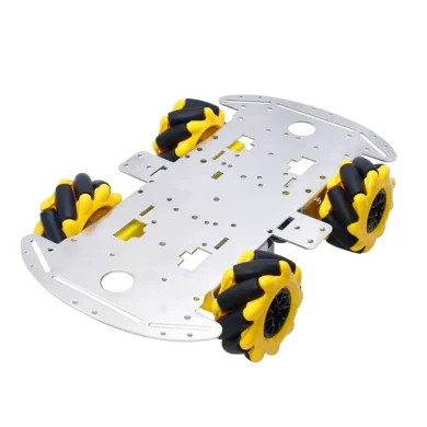 Chasis coche 4 ruedas + 4 motores de aluminio