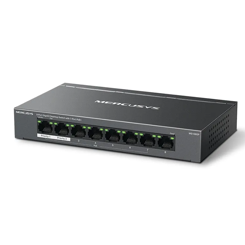WS108GP. Switch de 8 PUERTOS 7 POE+ MERCUSYS