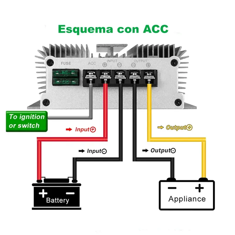 Convertidor reductor DC/DC 24 a 12VDC 60A - Imagen 3