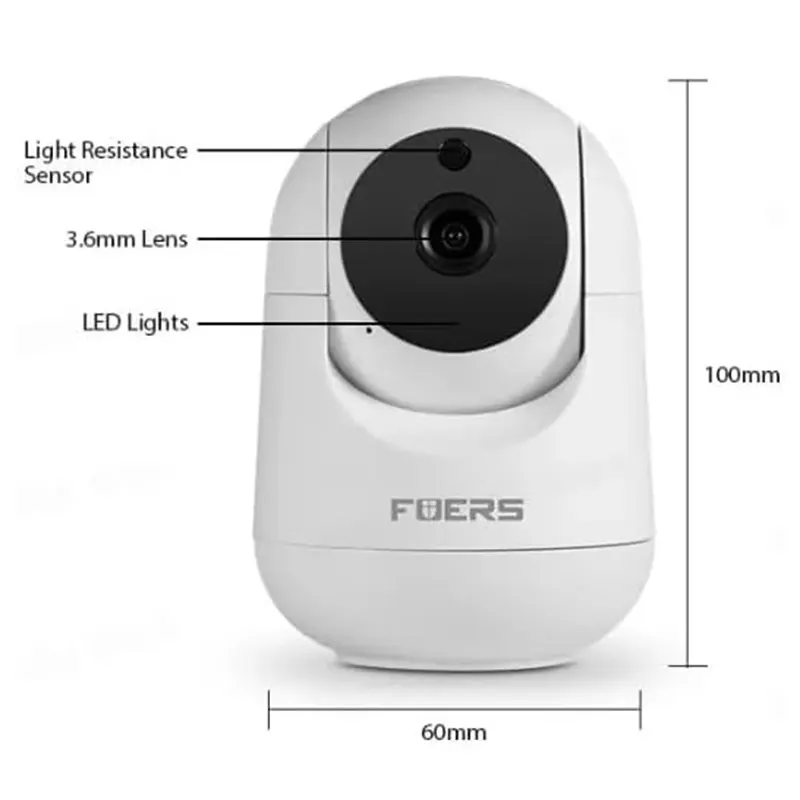 Cámara 5MP WiFi, Tuya, Smart Home HD Visión audio - Imagen 2