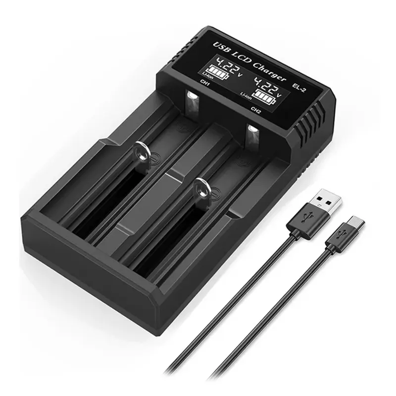 EL-2. Cargador universal de baterías LCD 2X18650 - Imagen 3