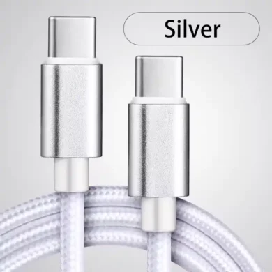 Cable USB C a USB C 3 metros USB 65W blanco