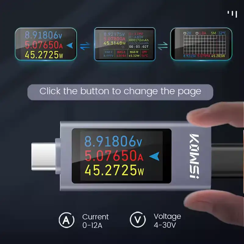 KWS-2303C. Multímetro cargadores y cables USB C - Imagen 5