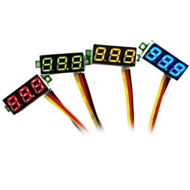 Voltímetro de panel 0.28"
