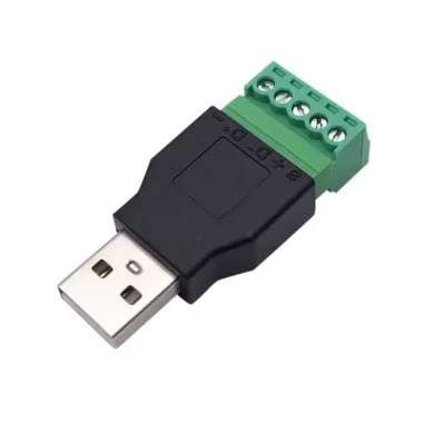Conector USB 5 pines conexion por bornas macho