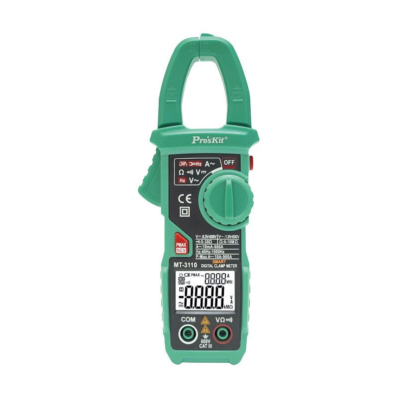 Pinza amperimétrica autorrango 600A CA. MUL3110