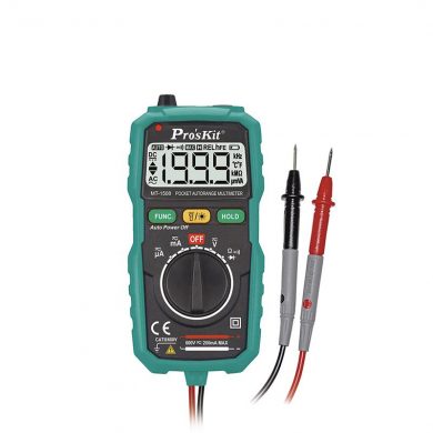 MUL1508. Tester multímetro digital de bolsillo