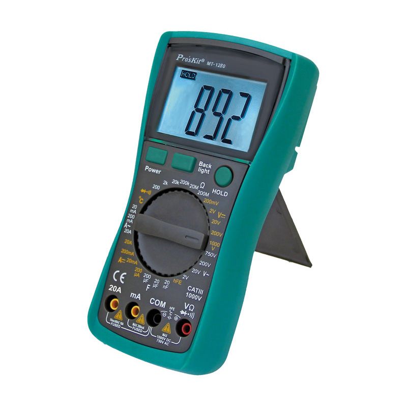MUL1280. Tester multimetro digital 3 1/2 digitos