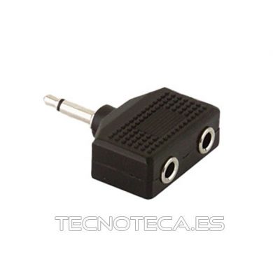 Adaptador JACK mono 3.5 mm a doble hembra
