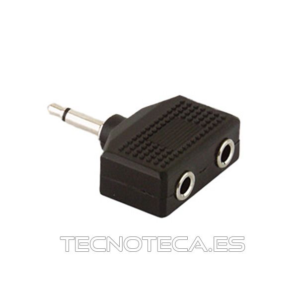 Adaptador JACK mono 3.5 mm a doble hembra