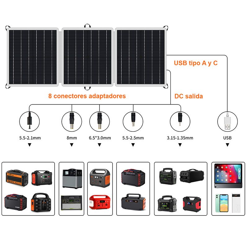 Maleta solar 60w