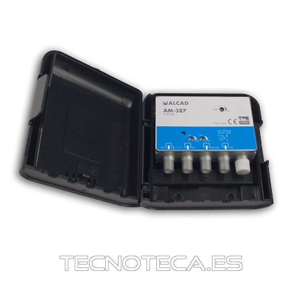 AM-387. Amplificador 3 entradas UHF 32dB DAB+FM