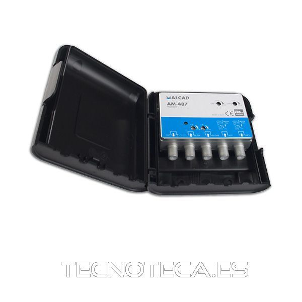 AM-487. Amplificador 4 entradas (UHF1+UHF2) 32dB