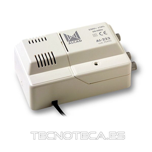 AI-223. Amplificador TV 2 salidas iguales ecualizable