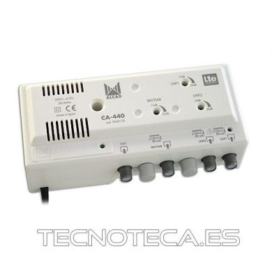 CA-440. Amplificador de cabecera TV de 3 entradas