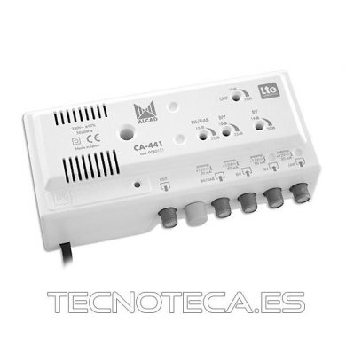 CA-441.  Amplificador de cabecera TV de 4 entradas