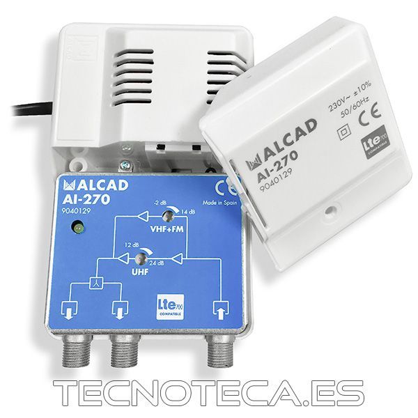 AI-270. Amplificador TV 2 salidas iguales LTE700