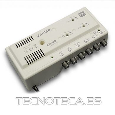 CA-360. Amplificador de cabecera TV de 3 entradas