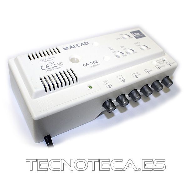 CA-362. Amplificador de cabecera TV de 4 entradas