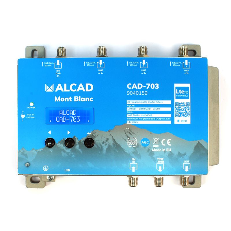 AMPLIFICADOR DIGITAL PROGRAMABLE 3xUHF